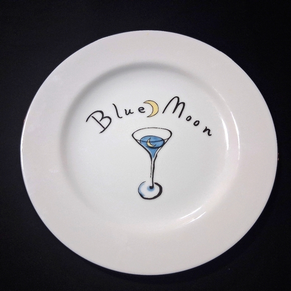 Pottery Barn Martini Plates Dishes Barware Set Of Four 7.5" Cocktail Snack - Picture 15 of 17